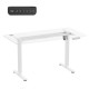 Ergo Office electric adjustable height desk, max height 1160mm, max - 80 kg, without top for standing and sitting work, white, E