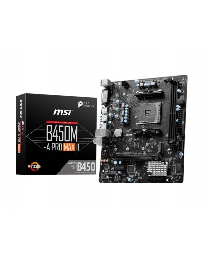 MSI B450M-A PRO MAX II motherboard AMD B450 Socket AM4 micro ATX
