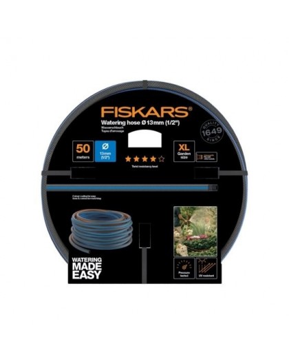 Fiskars 1027106 garden hose 50 m Above ground Blue, Grey