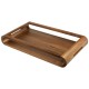 ARTELEGNO VASD Double-sided walnut wood tray 27 x 49 cm