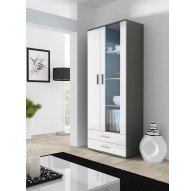 Cama display cabinet SOHO S6 2D2S grey/white gloss