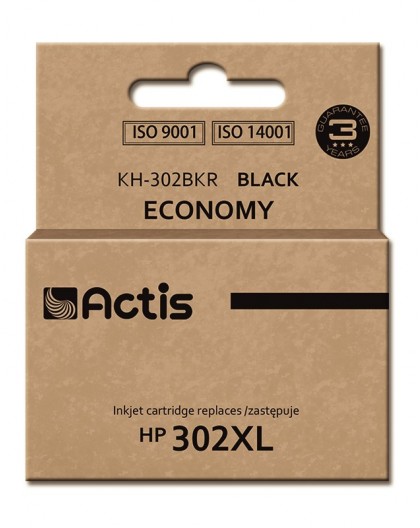 Actis KH-302BKR ink (replacement for HP 302XL F6U68AE Premium 15 ml black)