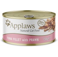 APPLAWS Natural Cat Food Tuna fillet with prawn - wet cat food - 156g