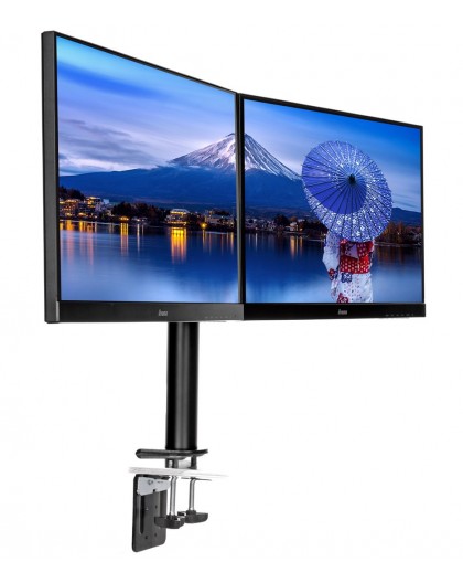 iiyama Simple and functional dual desktop arm