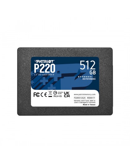 Patriot Memory P220 512GB 2.5" Serial ATA III