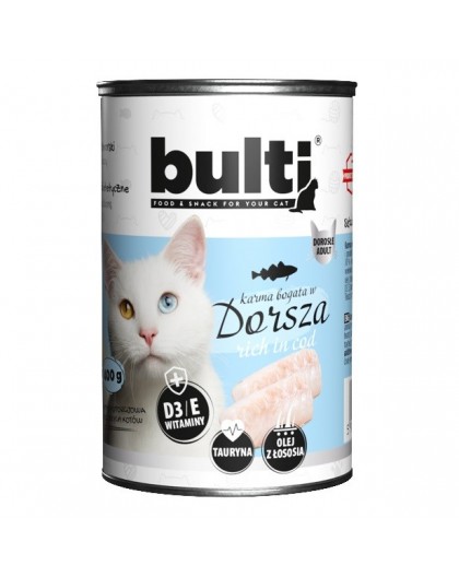 BULTI Rich in cod - wet cat food - 400g