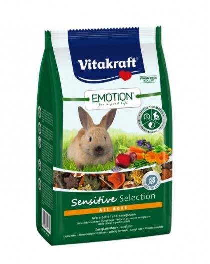 VITAKRAFT EMOTION Sensitive dry rabbit food - 600 g