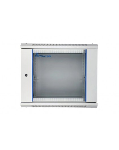 Extralink Rackmount cabinet 9U 600x600 Gray wall mounted