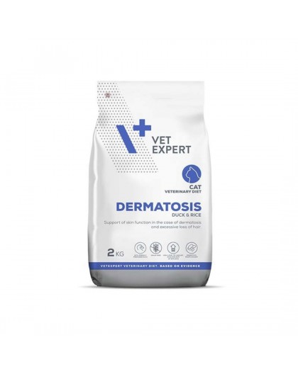VET EXPERT Veterinary Diet Dermatosis Cat Duck & Rice – dry cat food – 2 kg