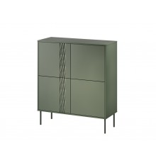 Cama 4D chest of drawers TRESSE 100x40x110 matte green