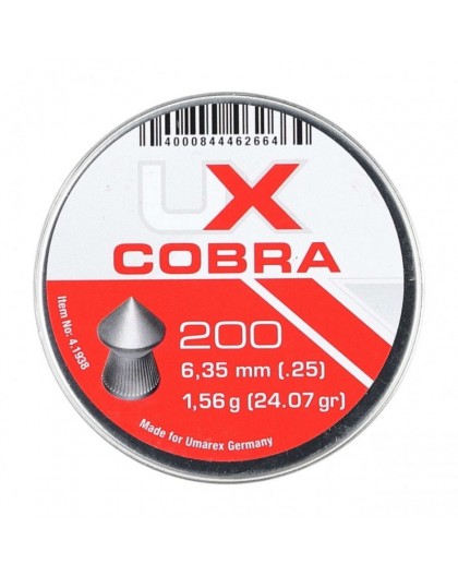 Umarex Cobra Pointed Ribbed shot 6.35 200 pcs.