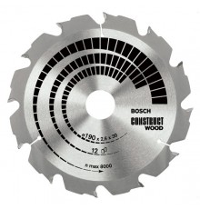 BOSCH SAW CONSTRU. WOOD 300x30x20z x3,2 MATT. WITH NAILS