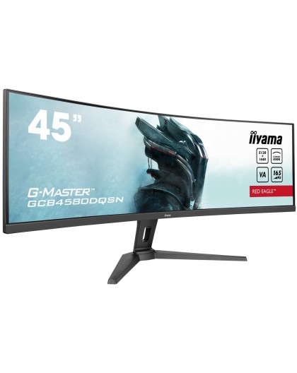 iiyama G-MASTER Immerse yourself in the game with the curved 45’’ Dual QHD Red Eagle Gaming Display