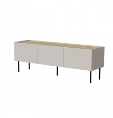 Cama FELLINI TV cabinet 150x40x52 cashmere + oiled oak top