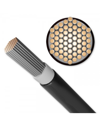 Qoltec 53851 Photovoltaic solar cable | 4mm² | 100m | black