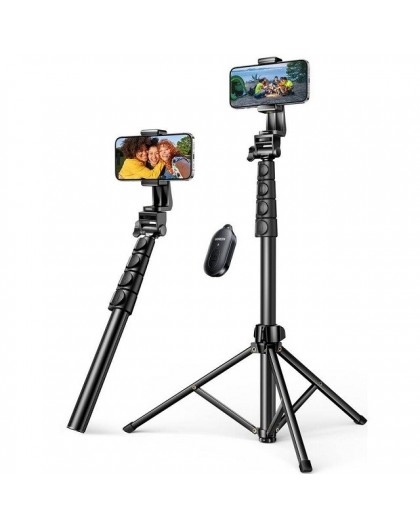 Ugreen selfie stick with stand and remote control LP680 1.8m (black)
