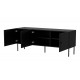 RTV 3D cabinet PALAZZO BIS 151x40x60 black matt