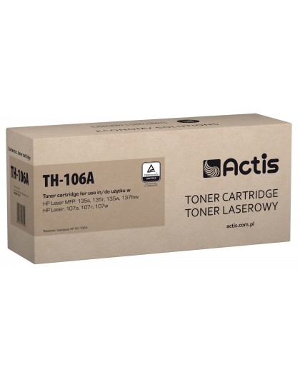 Тонер Actis TH-106A (замена для HP 106A W1106A, стандартный черный, 6000 страниц)