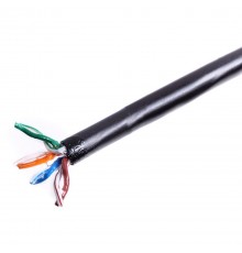 Gel-filled outdoor installation cable DIGITUS cat.5e, U/UTP, AWG24/1, PE, 100m, black