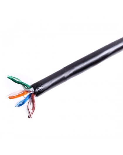 Gel-filled outdoor installation cable DIGITUS cat.5e, U/UTP, AWG24/1, PE, 100m, black