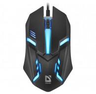 MOUSE DEFENDER CYBER MB-560L BLACK 7 COLORS 1200DPI 3P