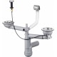 Siphon for 1.5- and 2-bowl granite sink - Space-Saver