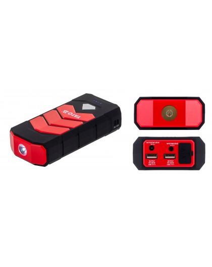 Car jump starter YATO YT-83081 car power bank 9000 mAh 9000 mAh Black, Orange