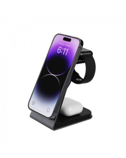 Fixed | MagPowerstation ALU stand with wireless charging 3 in 1 | FIXMPOS-AL-GR