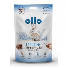 OLLO Air Dried Training Rabbit Cubes - dog treat - 80g