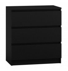 Topeshop M3 CZERŃ chest of drawers