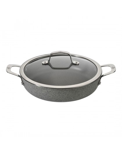 Ballarini Salina Granitium Induction Deep Frying Pan with 2 Handles - 28 cm