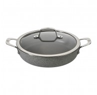 Ballarini Salina Granitium Induction Deep Frying Pan with 2 Handles - 28 cm