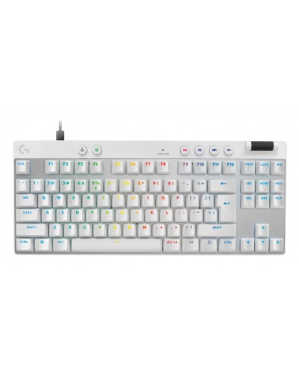 Logitech G PRO X TKL Rapid keyboard Gaming USB QWERTY US International White
