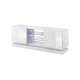 Cama TV cabinet QIU 160 MDF white gloss/white gloss