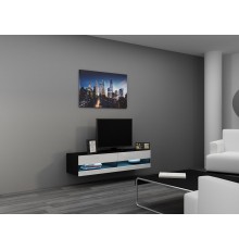 Cama TV stand VIGO NEW 30/140/40 black/white gloss