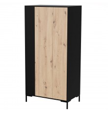 Cama MERCI wardrobe 90 x 55 x 184 cm black/oak artisan