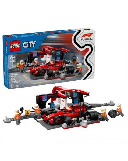 LEGO CITY 60443 F1 - Pit Stop & Pit Crew with Ferrari Car