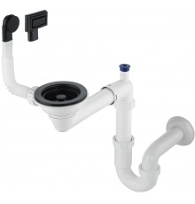 Siphon for 1-bowl granite sink - Space-Saver