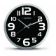 Esperanza EHC013K Wall Clock - Zurich - Black Quartz clock Oval Black, White