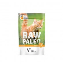 RAW PALEO Adult Cat Turkey - wet cat food - 100 g