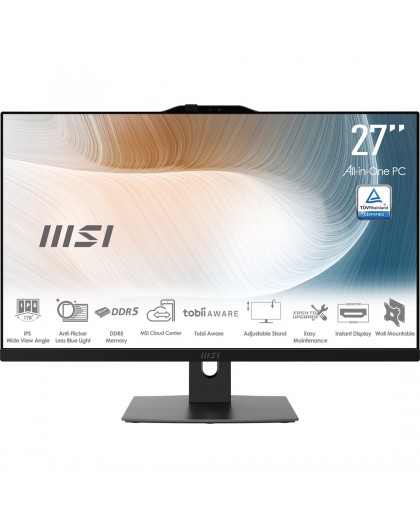 MSI Modern AM272P 1M-1098EU All-in-One PC/workstation Intel Core 5 120U 68.6 cm (27") 1920 x 1080 pixels 8 GB DDR5-SDRAM 500 GB 