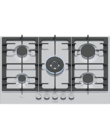 Bosch Serie 6 PCQ7A5I90 hob Stainless steel Built-in 75 cm Gas 5 zone(s)