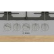 Bosch Serie 6 PCQ7A5I90 hob Stainless steel Built-in 75 cm Gas 5 zone(s)
