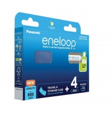 Rechargeable batteries PANASONIC ENELOOP AAA 800 mAh 4 szt + case (BK-4MCDE/4CP+CASE)