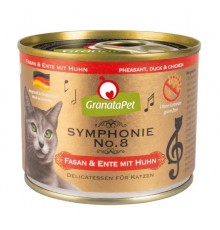 GRANATAPET Symphonie No.8 Pheasant and duck with chicken - wet cat food - 200g