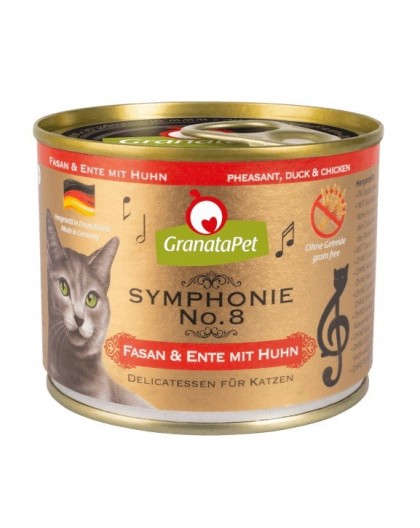 GRANATAPET Symphonie No.8 Pheasant and duck with chicken - wet cat food - 200g