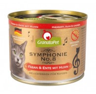 GRANATAPET Symphonie No.8 Pheasant and duck with chicken - wet cat food - 200g