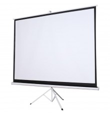 Silelis ET-1 100" Projection Screen (180x180 cm, 1:1), Auto-Roll-Up, Tripod/Stand