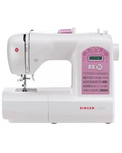 Singer 6699 sewing machine, electronic, white, pink