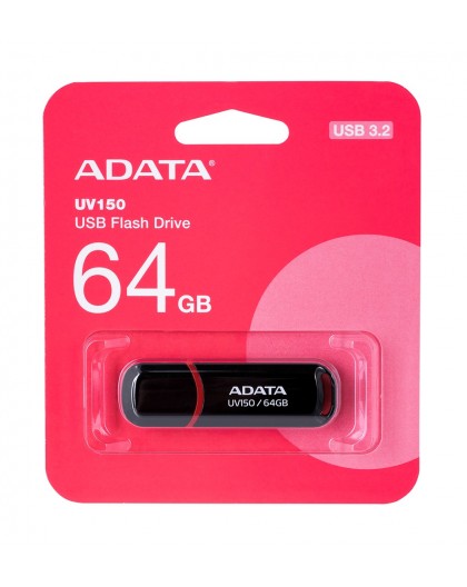 ADATA 64GB DashDrive UV150 USB flash drive USB Type-A 3.2 Gen 1 (3.1 Gen 1) Black